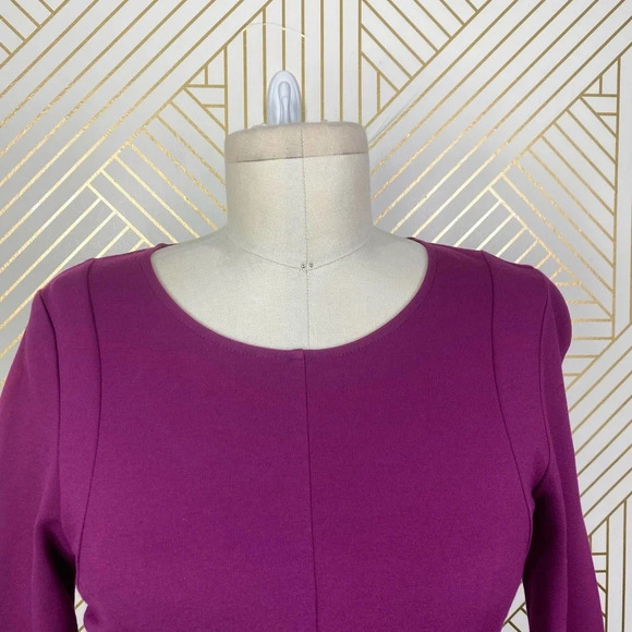 Kobi Halperin Ruched Sheath Dress Purple Fuchsia - Picture 2 of 12